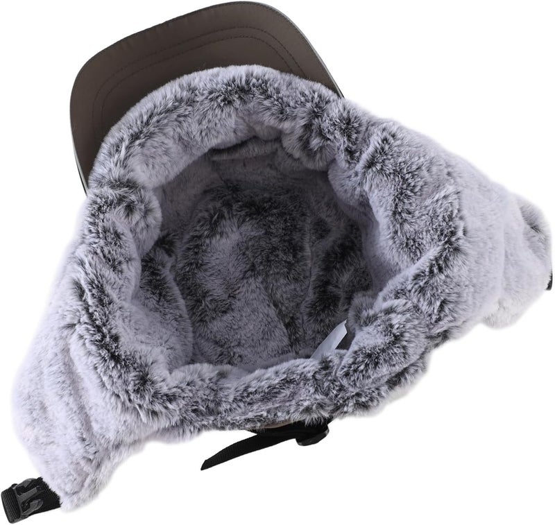 Connectyle Men's Trapper Hat with Ear Flaps Winter Warm Hat Windproof, Water Repellent, Reflective, Faux Fur Fully Lined - Image 4